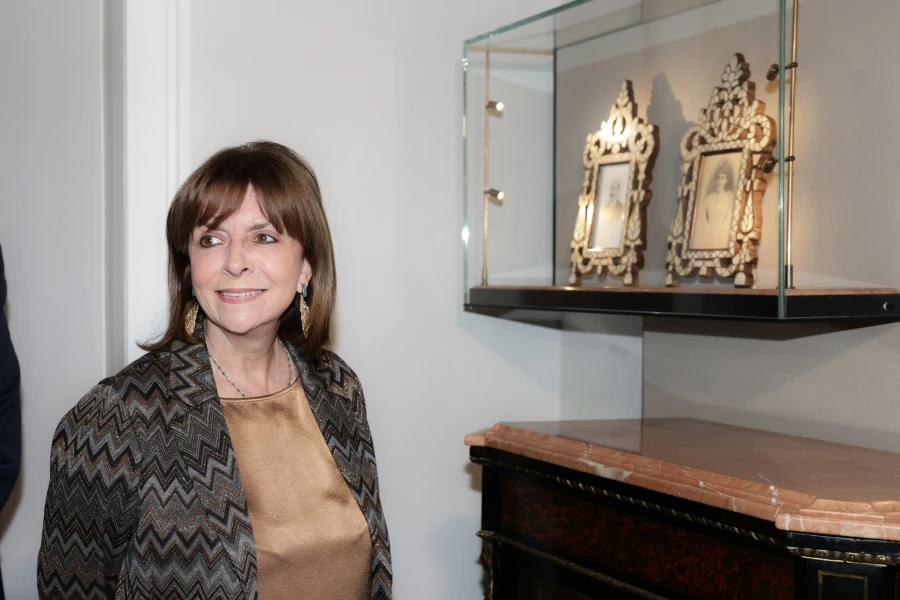 Η Πρόεδρος της Δημοκρατίας στα εγκαίνια του Αρχείου Καβάφη/φωτό eurokinissi