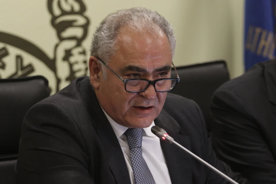 Ο πρόεδρος του ΕΕΑ Γιάννης Χατζηθεοδοσίου (φωτο Eurokinissi)