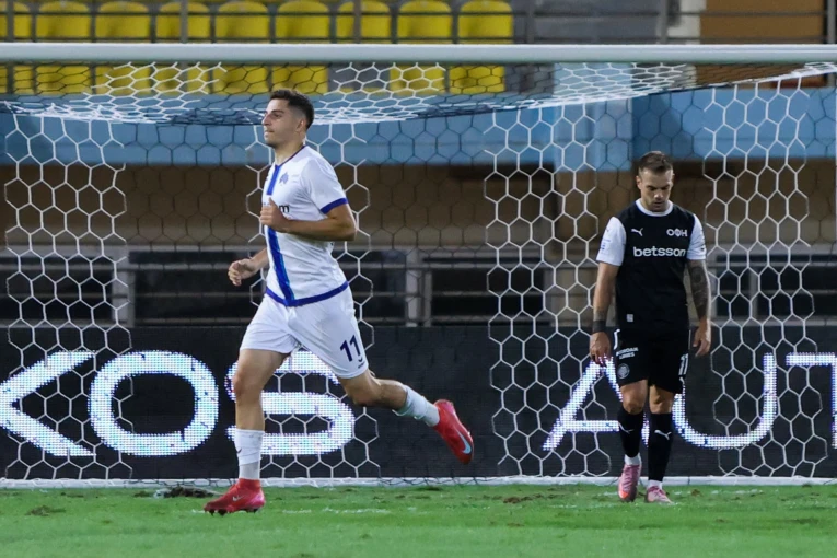 Ο Παντελίδης πανηγυρίζει το 0-1/ EUROKINISSI Ο Παντελίδης πανηγυρίζει το 0-1/ EUROKINISSI