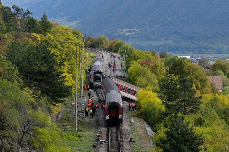 Σύγκρουση τρένων στη Σλοβακία / ΑΠΕ ΕΡΑ