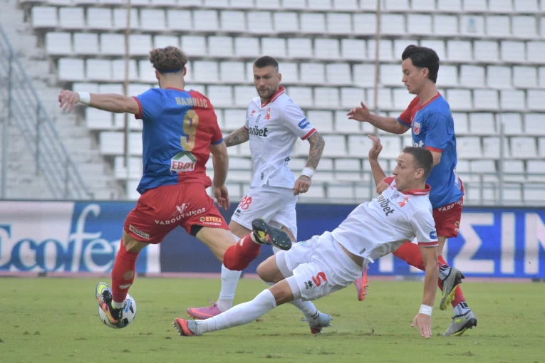 Ο Χάμουλιτς κάνει το 1-0 πριν καν συμπληρωθεί το πρώτο λεπτό/ EUROKINISSI