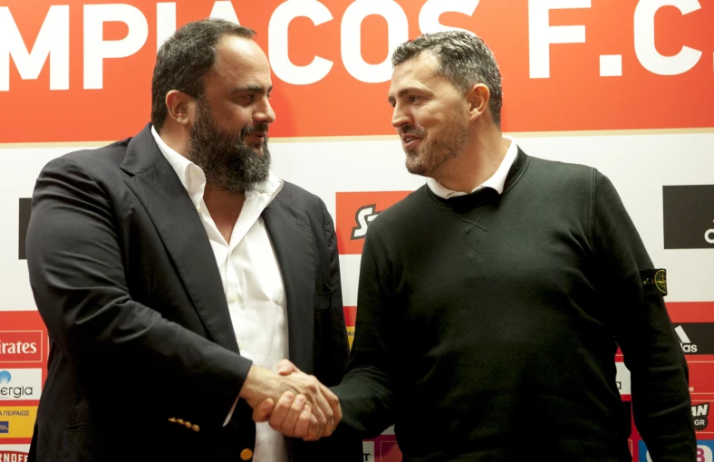 Ο Όσκαρ Γκαρθία με τον Βαγγέλη Μαρινάκη / Eurokinissi