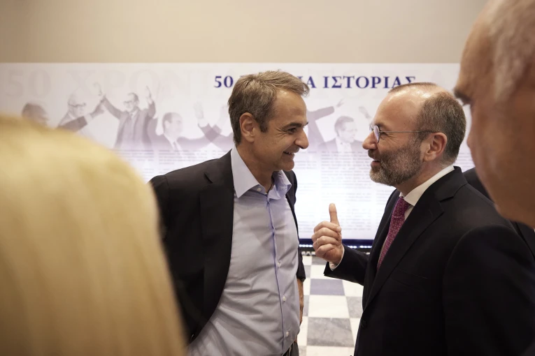 Η πρόσφατη συνάντηση Μητσοτάκη - Βέμπερ στην Αθήνα «κλείδωσε» την υποψηφιότητα και εν πολλοίς την πρωτιά Πιερρακάκη 