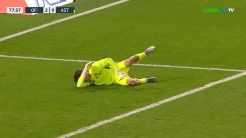 Ο τραυματίας Αγγελίδης. Printscreen