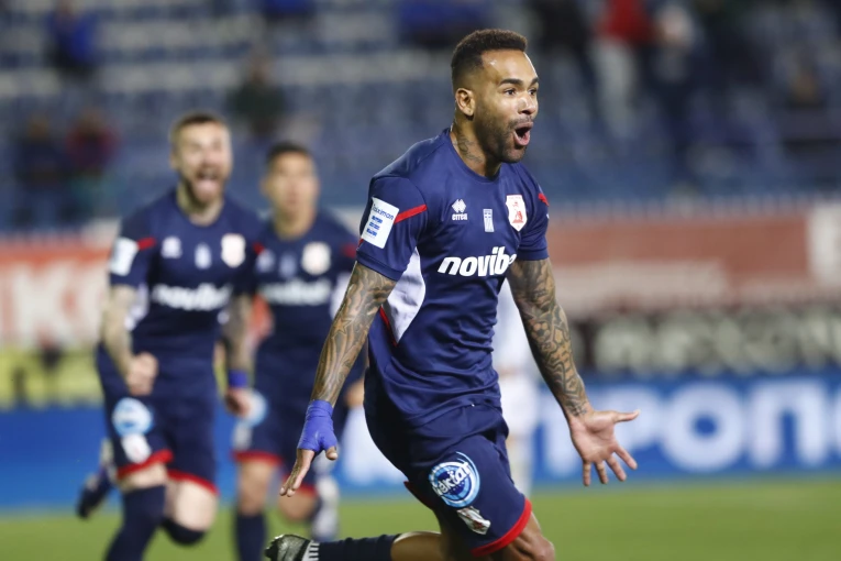 Eurokinissi/ Ο πανηγυρισμός του σπουδαίου Άλεξ Τεισέιρα στο φινάλε της αναμέτρησης