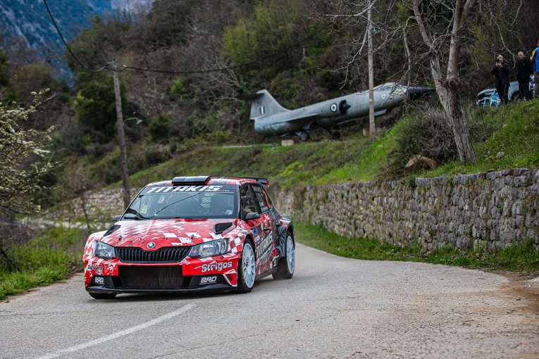Οι Βούλγαροι Anton Titov-Alexander Spirov (Hyundai i20 N Rally2), τερματίζοντας το Ράλλυ Λαμίας στην τρίτη θέση της γενικής κατάταξης.