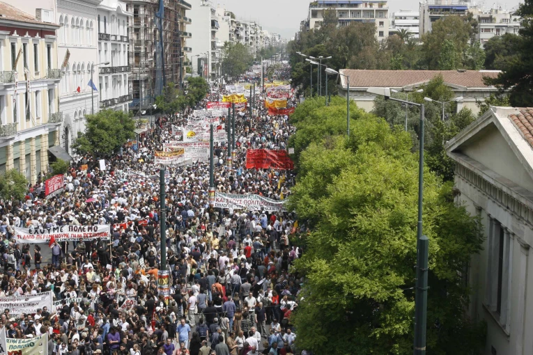 Απεργία 5/5/2010 - Φωτ. αρχείου Eurokinissi