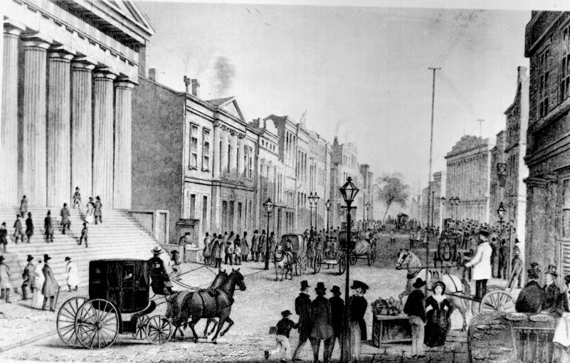 Στιγμιότυπο από τη Wall Street το 1867 / Φωτ.: Wikipedia