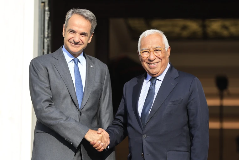 ΣΥΝΑΝΤΗΣΗ ΤΟΥ ΠΡΩΘΥΠΟΥΡΓΟΥ ΚΥΡΙΑΚΟΥ ΜΗΤΣΟΤΑΚΗ ΜΕ ΤΟΝ ΠΡΟΕΔΡΟ ΤΟΥ ΕΥΡΩΠΑΪΚΟΥ ΣΥΜΒΟΥΛΙΟΥ ΑΝΤΟΝΙΟ ΚΟΣΤΑ (ΓΙΩΡΓΟΣ ΚΟΝΤΑΡΙΝΗΣ / EUROKINISSI)