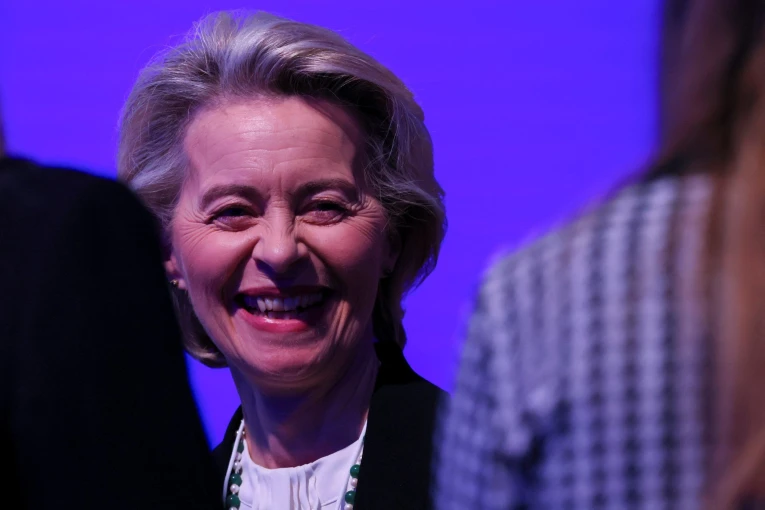 Η πρόεδρος της Κομισιόν Ούρσουλα φον ντερ Λάιεν στο Νταβός / Reuters
