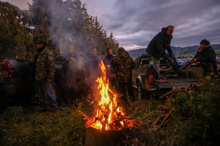 Από τα μπλόκα Ελλήνων αγροτών / Φωτ. Reuters