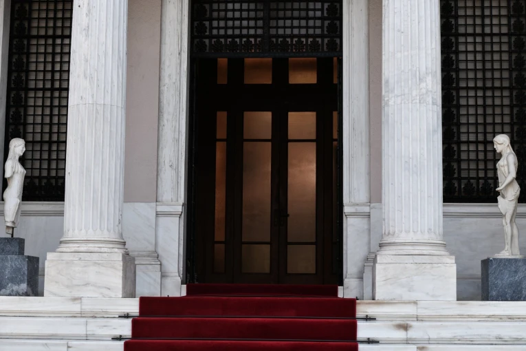 Δυο οι συναντήσεις του Κυριάκου Μητσοτάκη σήμερα στο Μέγαρο Μαξίμου με εκπροσώπους των αγροτών / Eurokinissi 