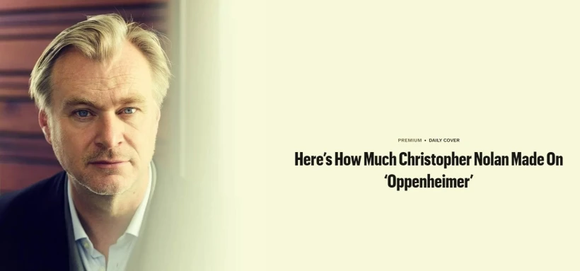 Το θέμα του Forbes για τον Κρίστοφερ Νόλαν/Forbes