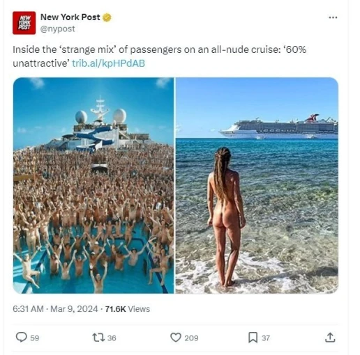 Κρουαζιέρα γυμνιστών / X Κρουαζιέρα γυμνιστών / X