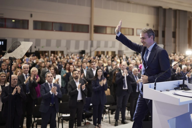 Ο Κυριάκος Μητσοτάκης στο προσυνέδριο της ΝΔ στη Θεσσαλονίκη / Intime Ο Κυριάκος Μητσοτάκης στο προσυνέδριο της ΝΔ στη Θεσσαλονίκη / Intime