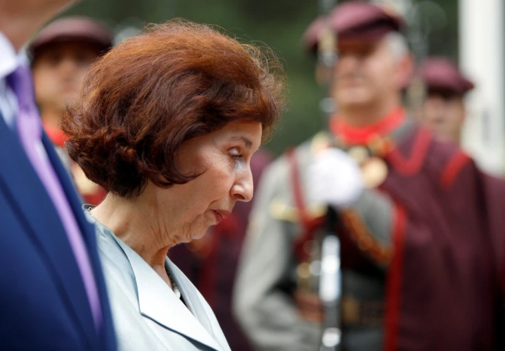 Η νέα πρόεδρος της Βόρειας Μακεδονίας Γκορντάνα Σιλιάνοφσκα / Reuters