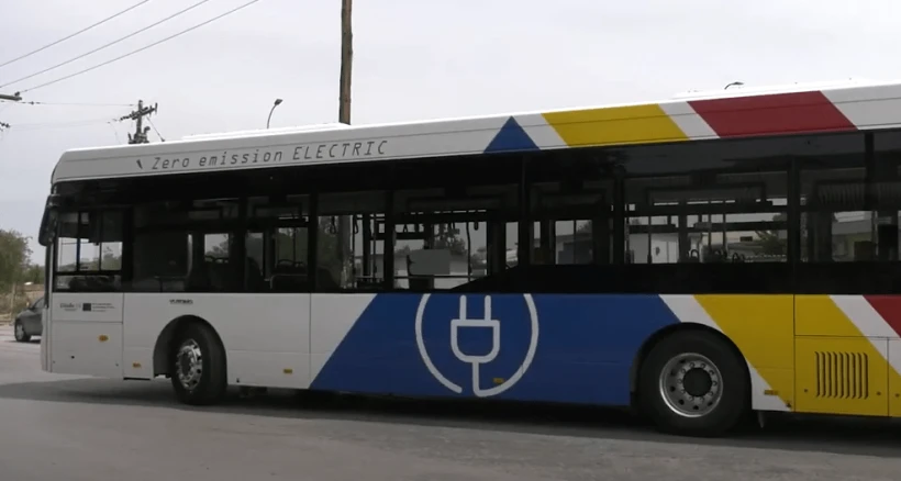 Δοκιμή ηλεκτρικού λεωφορείου στη Θεσσαλονίκη. Πηγή: Youtube ΟΑΣΘ (ενημέρωση)