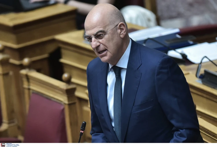 Ο υπουργός Εθνικής Άμυνας Νίκος Δένδιας στη Βουλή / Intime