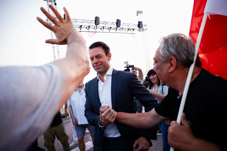 O Στέφανος Κασσελάκης στη Θεσσαλονίκη / AΠΕ - ΜΠΕ 