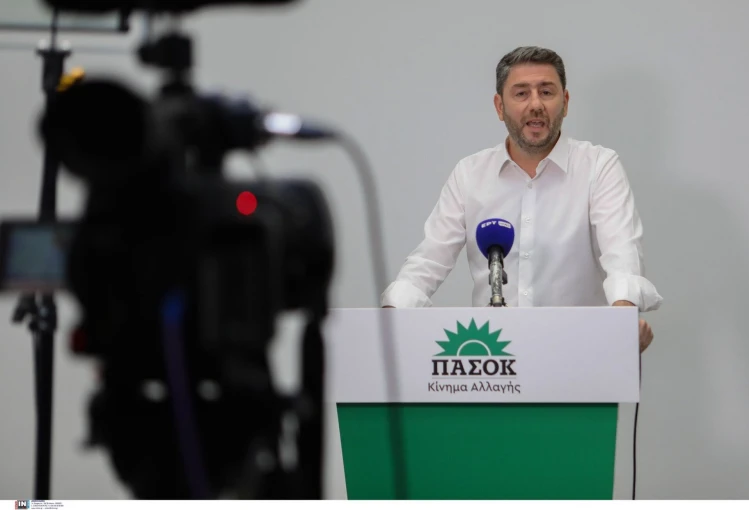 Η δήλωση του Νίκου Ανδρουλάκη για το εκλογικό αποτέλεσμα στα γραφεία του ΠΑΣΟΚ 