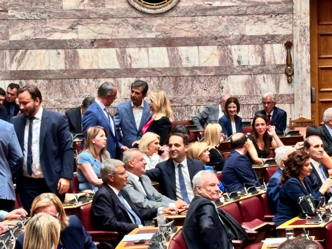 Οι βουλευτές στην ΚΟ της ΝΔ πριν από την ομιλία Μητσοτάκη