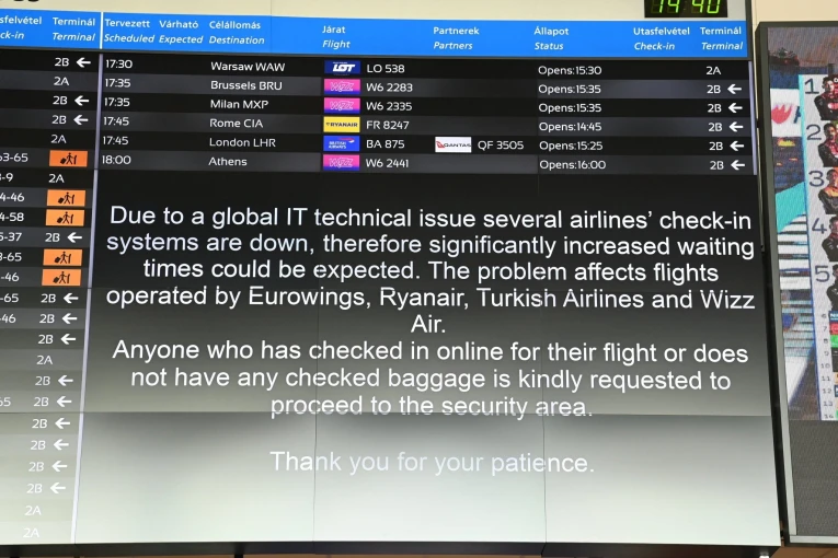 epaselect HUNGARY AIRPORT IT OUTAGE BUDAPEST, Ουγγαρία MTI epaselect HUNGARY AIRPORT IT OUTAGE BUDAPEST, Ουγγαρία MTI