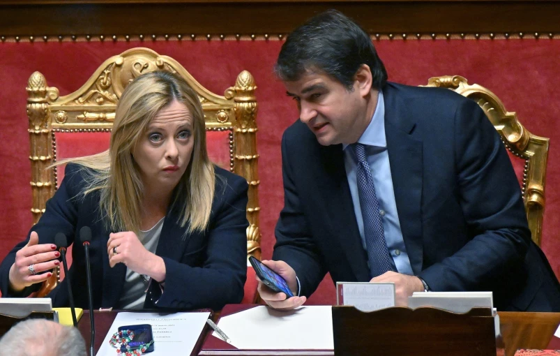 Τζόρτζια Μελόνι και Ραφαέλε Φίτο/ANSA/ΑΠΕ Τζόρτζια Μελόνι και Ραφαέλε Φίτο/ANSA/ΑΠΕ