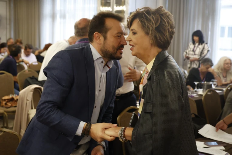 Νίκος Παππάς, Όλγα Γεροβασίλη / Eurokinissi Νίκος Παππάς, Όλγα Γεροβασίλη / Eurokinissi