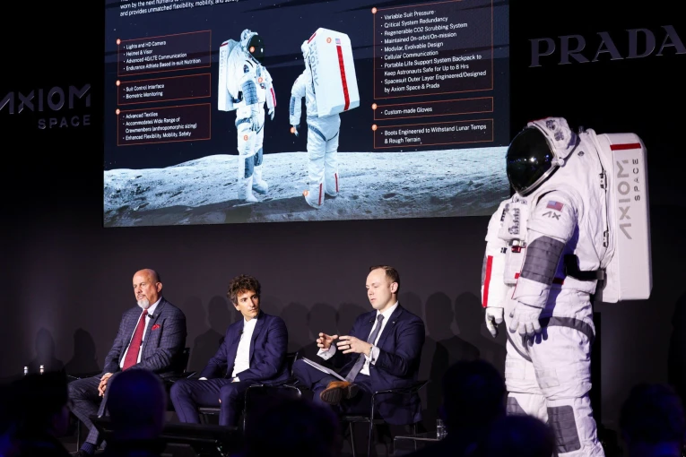 Prada shows new designs for NASA