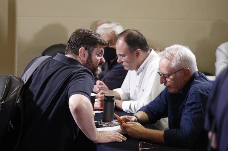 Κώστας Ζαχαριάδης, Γιάννης Ραγκούσης και Θανάσης Θεοχαρόπουλος / Eurokinissi 