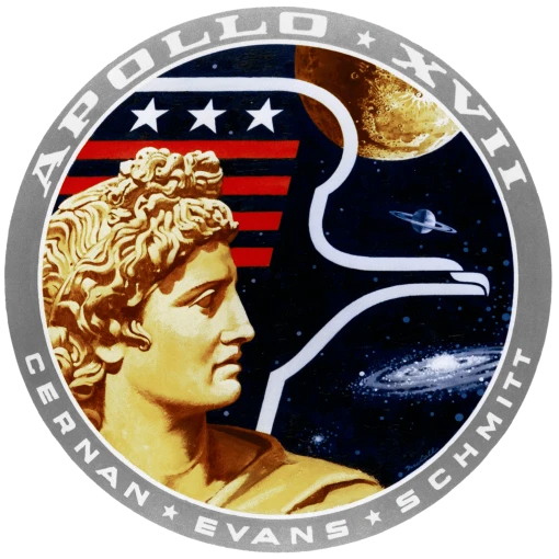 Το επίσημο έμβλημα της αποστολής Apollo 17 / Φωτ.: Wikipedia Το επίσημο έμβλημα της αποστολής Apollo 17 / Φωτ.: Wikipedia