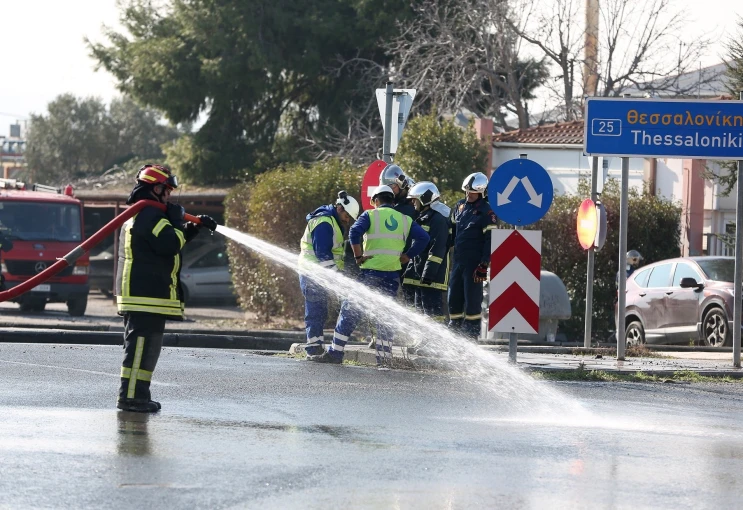Διαρροή αερίου στη Θέρμη Θεσσαλονίκης  / Φωτ.: Intime