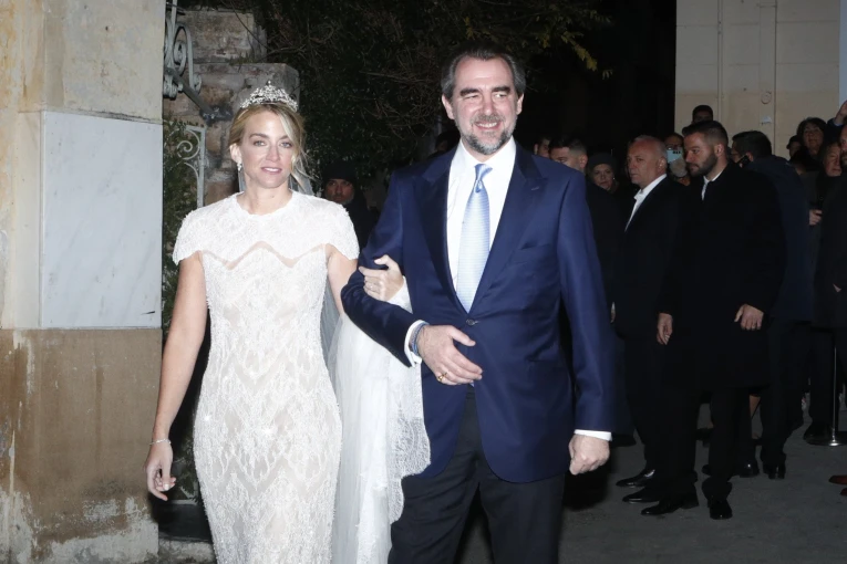 Ο Νικόλαος Ντε Γκρες και η σύζυγός του Χρυσή Βαρδινογιάννη / Φωτογραφία Eurokinissi