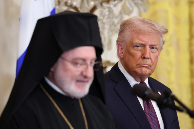 U.S. President Trump hosts Greek Independence Day celebration at the White House in Washington - Reuters