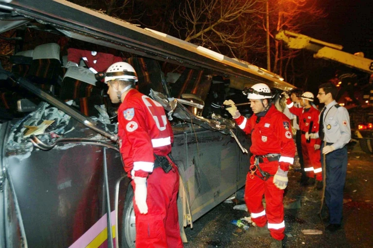 Πολύνεκρο δυστύχημα με σχολικό λεωφορείο στα Τέμπη / Eurokinissi (φωτογραφία αρχείου)
