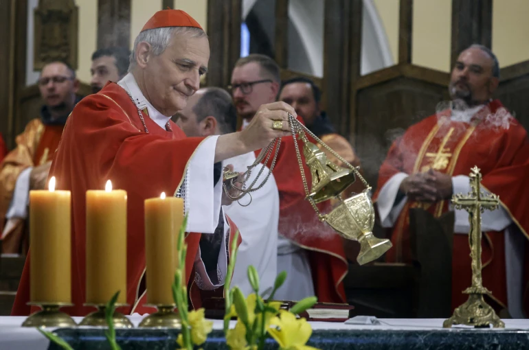 Ο Αρχιεπίσκοπος της Μπολόνια, Καρδινάλιος Matteo Maria Zuppi, Sergei Ilnitsky, EPA via ΑΠΕ-ΜΠΕ Ο Αρχιεπίσκοπος της Μπολόνια, Καρδινάλιος Matteo Maria Zuppi, Sergei Ilnitsky, EPA via ΑΠΕ-ΜΠΕ