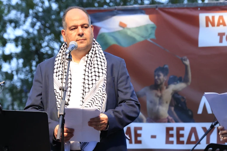 Ο πρέσβης της Παλαιστίνης. Πηγή: Eurokinissi