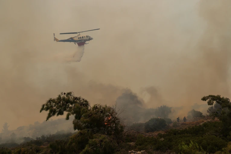 Φωτιά στη Χίο / Φωτ.: Eurokinissi