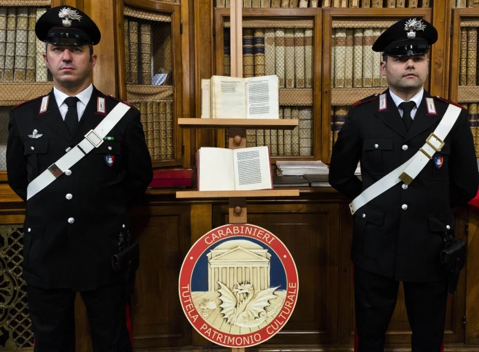 Εικόνα από την επιστροφή της επιστολής του Κολόμβου στην Ιταλία (φωτο: Eurokinissi)