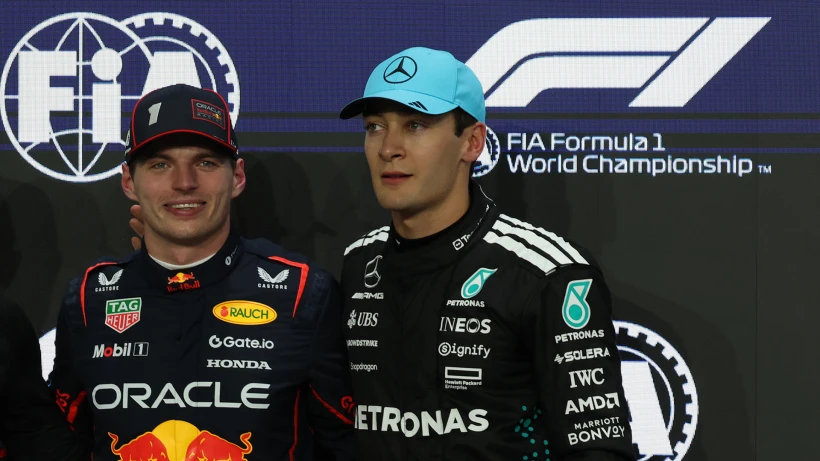 Φωτογραφία αρχείου: ΑΠΕ-ΜΠΕ Μαξ Φερσταπεν Τζορτζ Ράσελ Φωτογραφία αρχείου: ΑΠΕ-ΜΠΕ Μαξ Φερσταπεν Τζορτζ Ράσελ