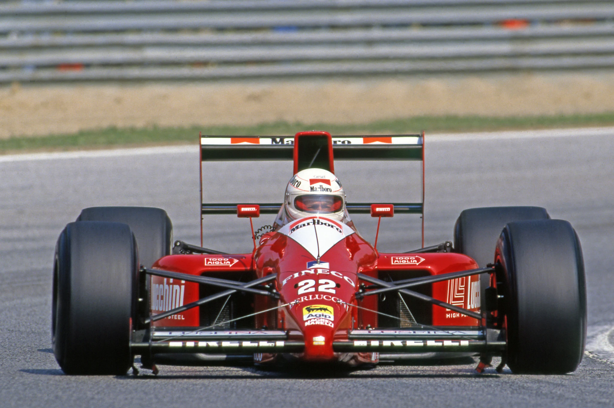 1990 Racing San Marino GP οδηγός  Α. ντε Τσέζαρις  μονοθέσιο Dallars 190 engine Ford Cosworth V8