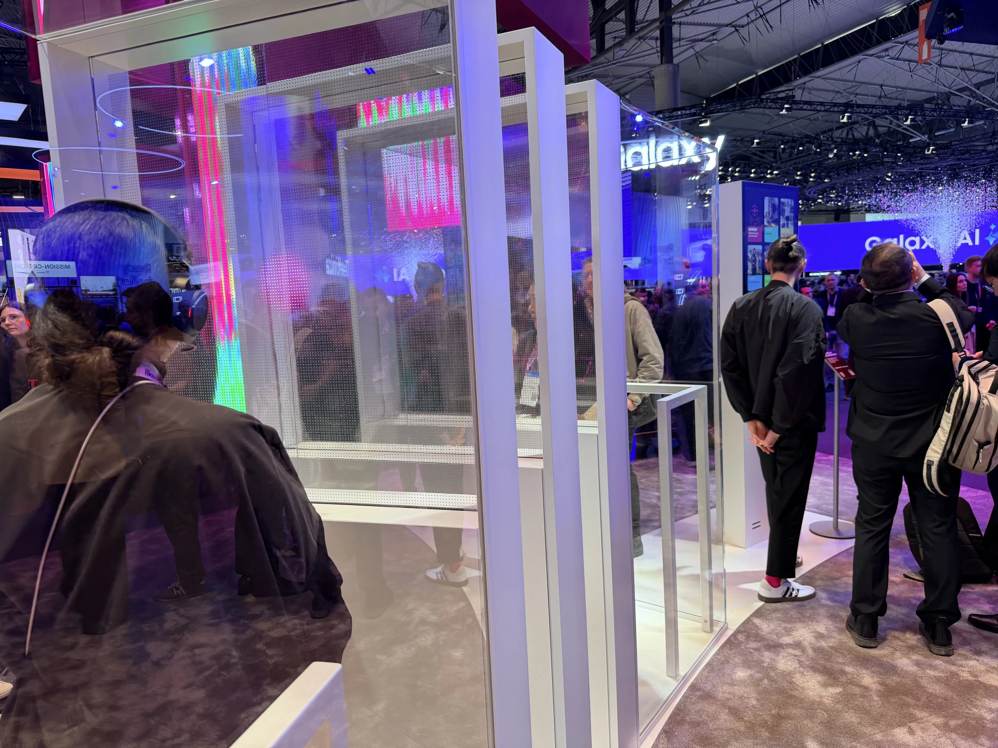 O Magenta AI Call Assistant σε λειτουργία για τους επισκέπτες του Telekom booth στο MWC&nbsp;2026.