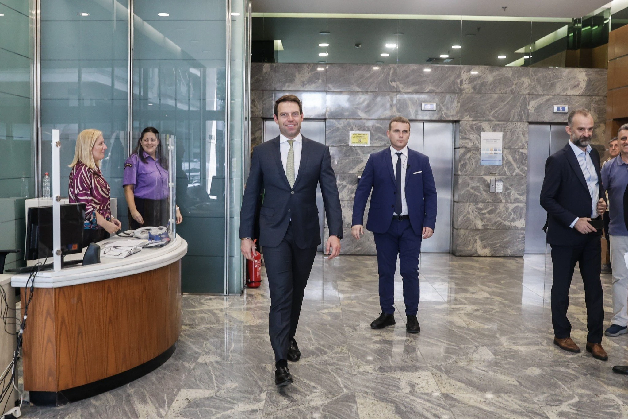 Επίσκεψη του Στέφανου Κασσελάκη στο ΑΣΕΠ/φωτό eurokinissi