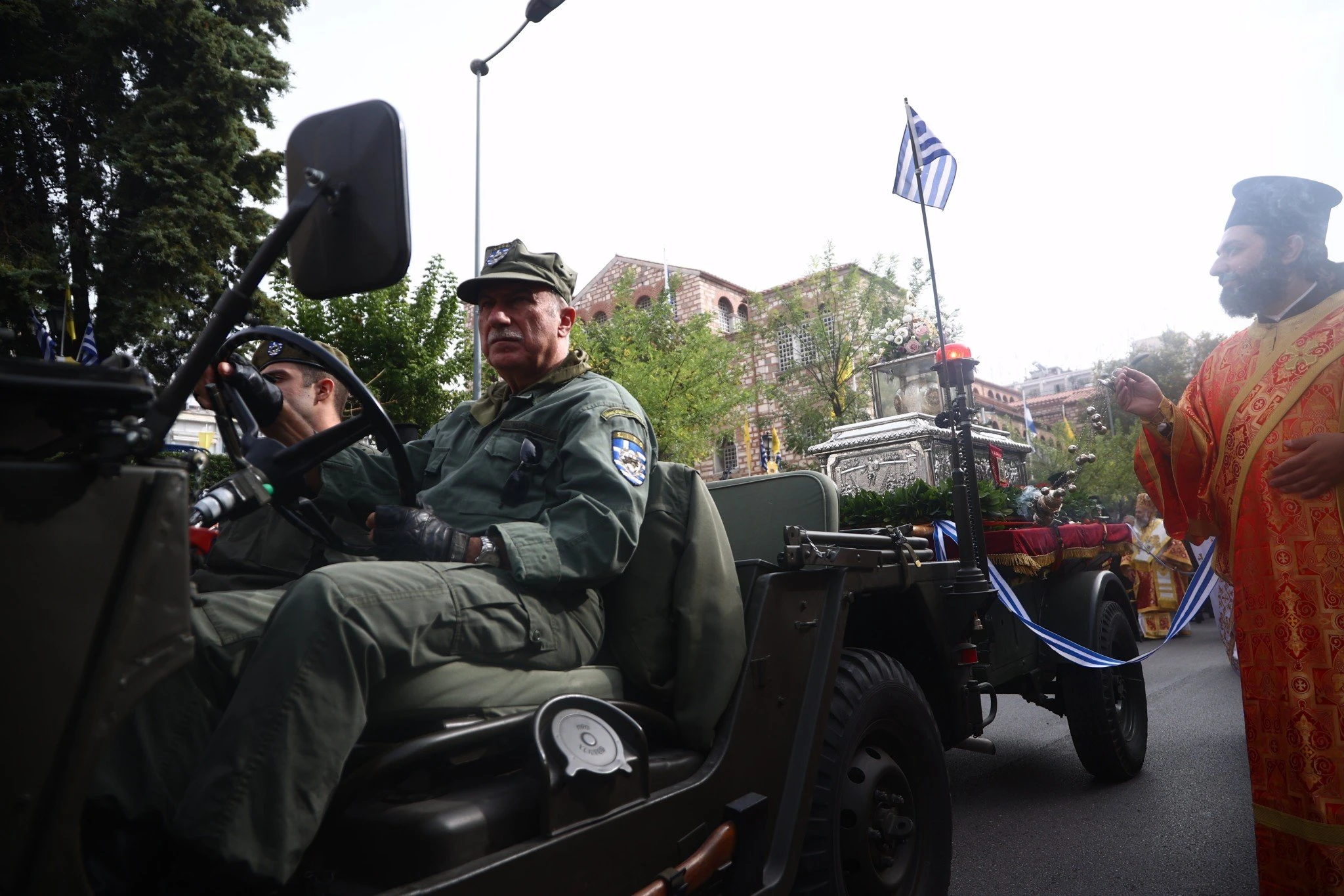          Λιτάνευση ιερών λειψάνων και ιεράς εικόνας του Αγίου Δημητρίου στη Θεσσαλονίκη/φωτό eurokinissi     