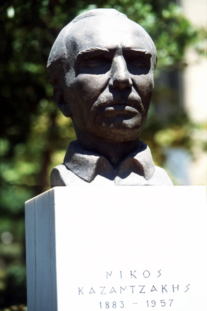 Προτομή του Νίκου Καζαντζάκη / Φωτ.: IMAGO