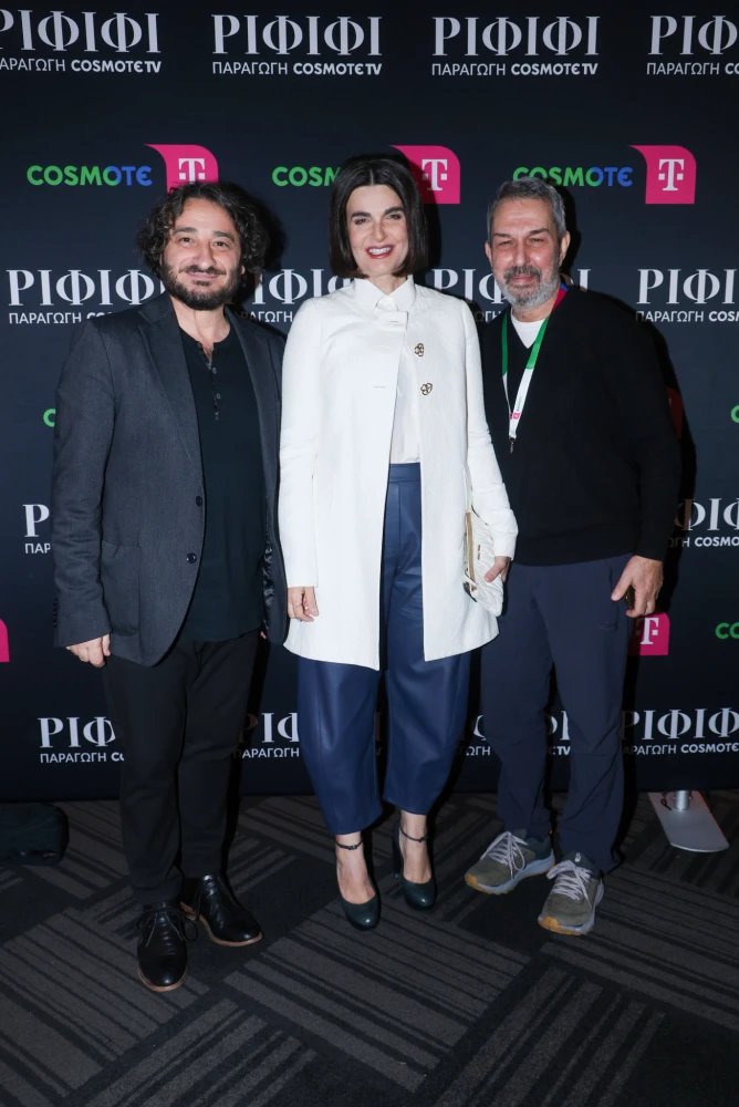 Βασίλης Χαραλαμπόπουλος, Εύα Νάθενα, Χρήστος Χατζηπαναγιώτης / φωτογραφία NDP