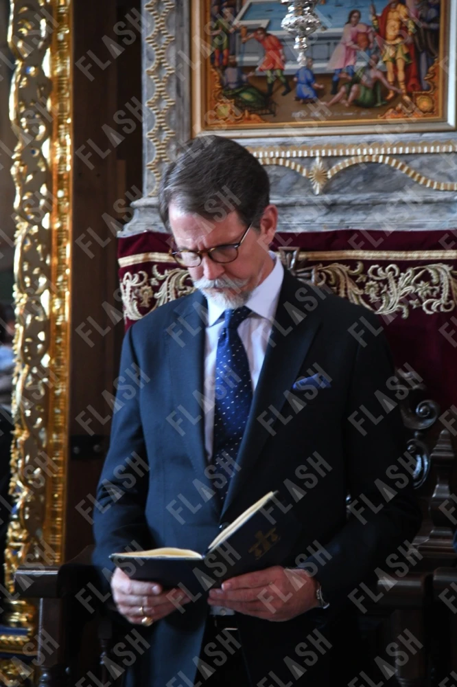 Ο Παύλος ντε Γκρες στο Άγιο Όρος / Φωτό: Κώστας Τζιβανίδης