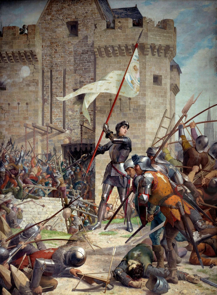 «Η Ζαν ντ Aρκ στην πολιορκία της Ορλεάνης». Πίνακας του Ζουλ Εζέν Λενεβέ που ζωγραφίστηκε μεταξύ 1886-1890  / Φωτ.: Wikipedia
