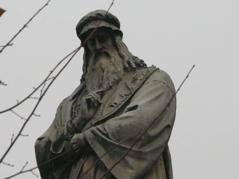 Άγαλμα του Λεονάρντο ντα Βίντσι. Φωτό: Wikimedia Commons