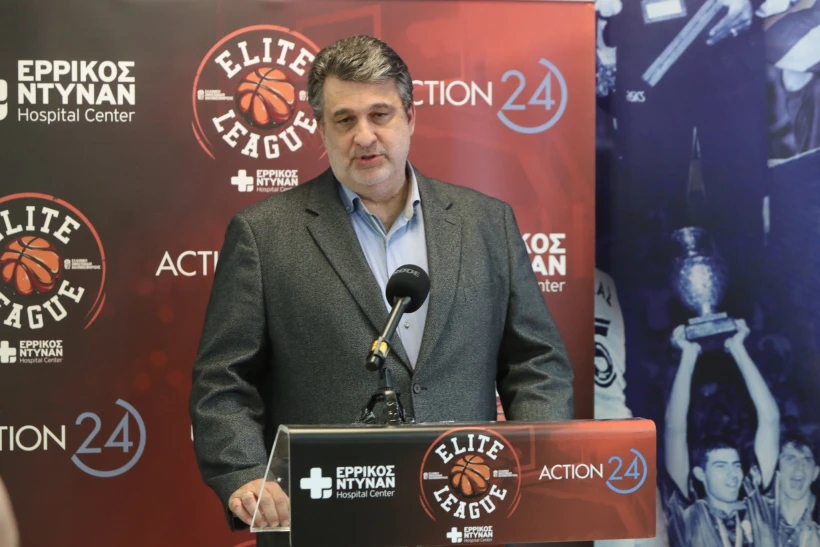 Τάσος Δελημπαλταδάκης (Κομισάριος Elite League Ερρίκος Ντυνάν) /Eurokinissi